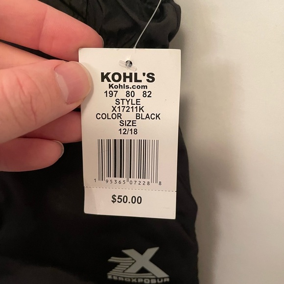 ZeroXposur Snow Bib Black Warm Zipper Kids Size 12-18m - Picture 3 of 5